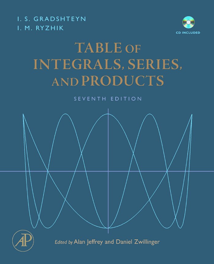 Table of integrals, series, and products